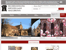 Tablet Screenshot of krueger-maulbronn.de
